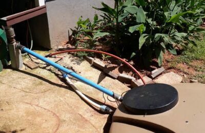 Rainwater tank underground